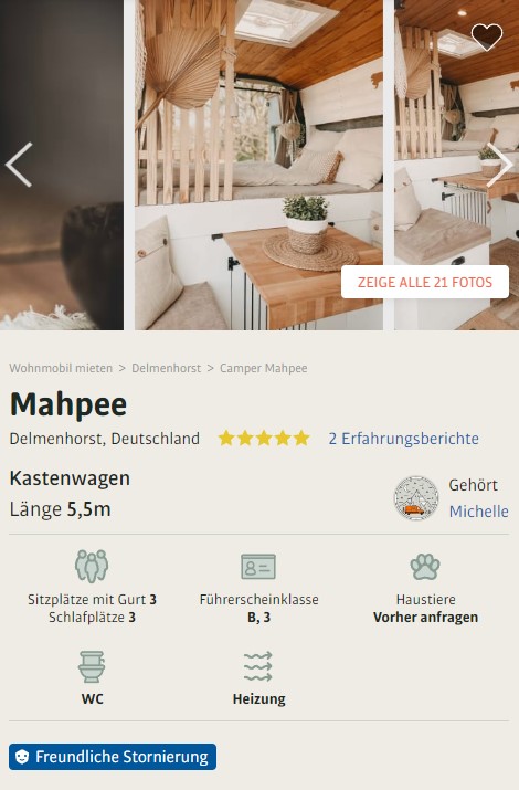 Mahpee - Campervan Delmenhorst