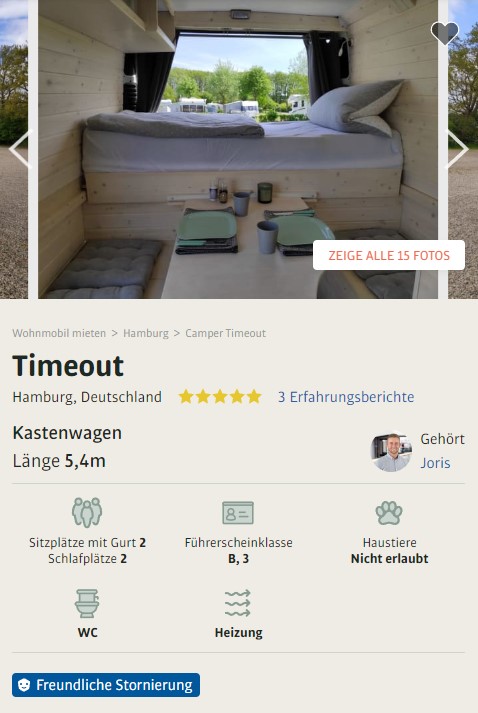Hochwertig ausgebauter Kastenwagen - Timeout