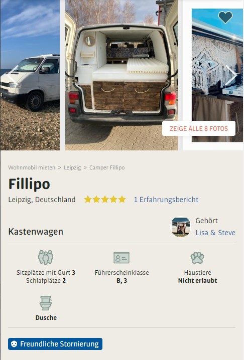 VW T5 im BohoStyle als Mietfahrzeug