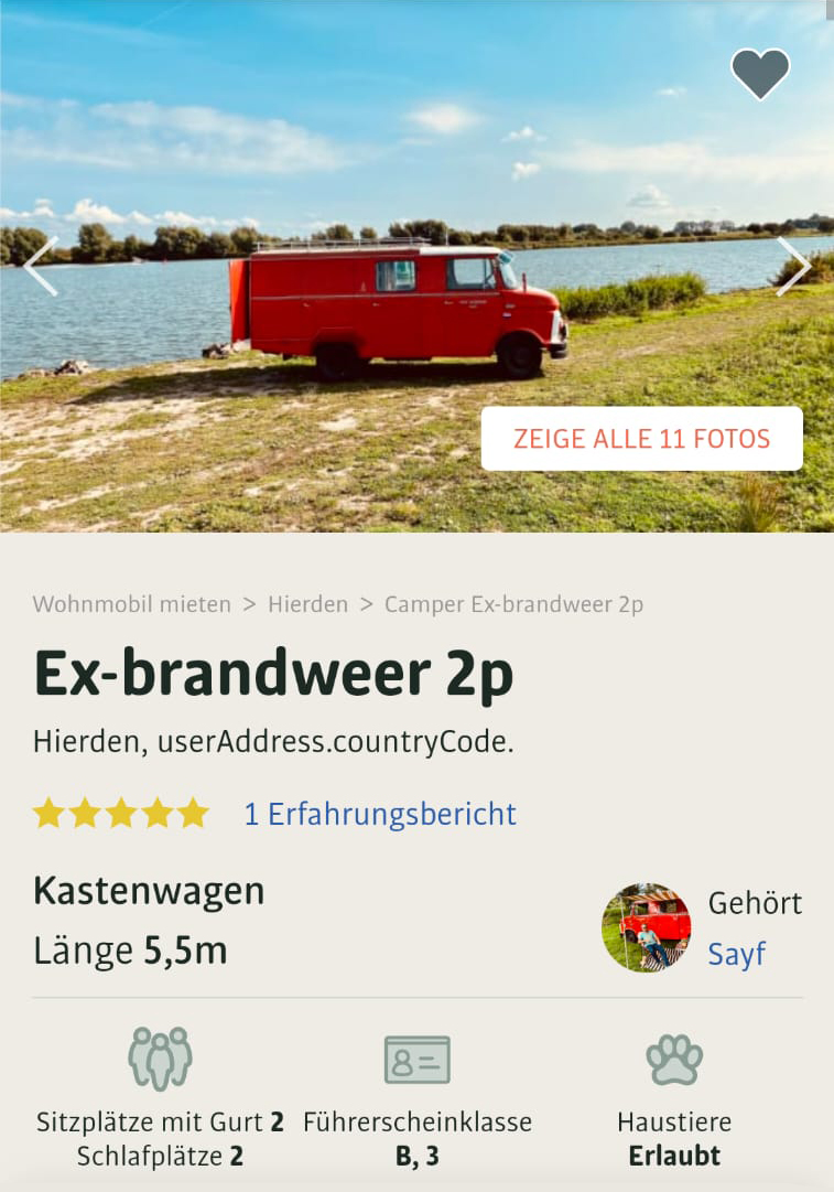 Ausgemustertes Feuerwehrauto -