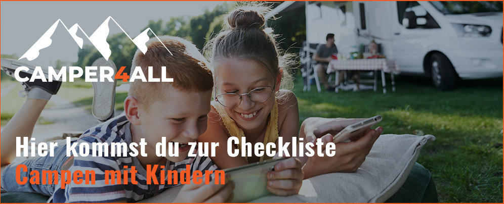 Checkliste Camping mit Kinder