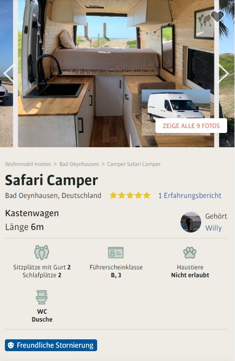 Sprinter Conversion zum Wohnmobil